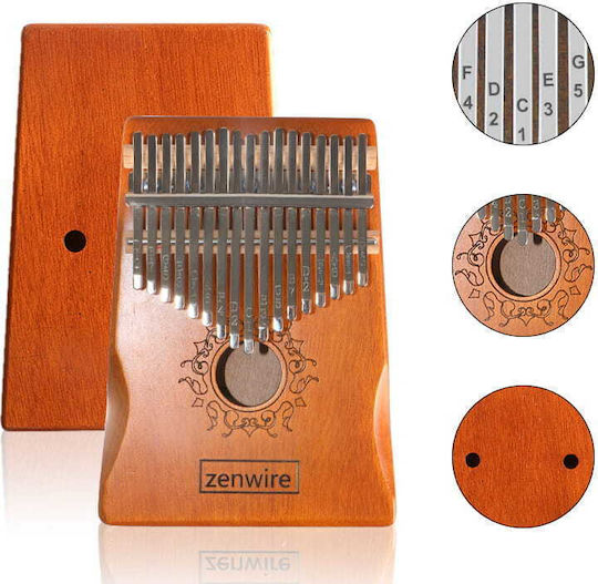 Zenwire Kalimba 17 Noten mit Lautsprecher