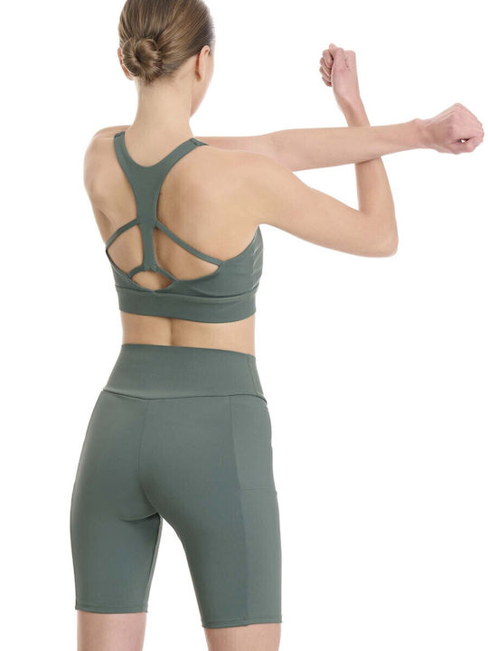 Training Women's Bike Leggings Firming Green
