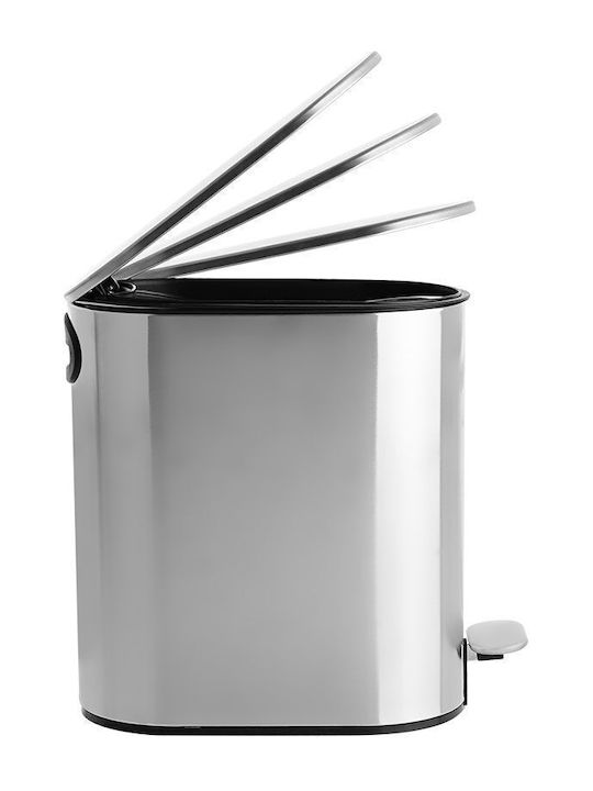 Estia Inox Bathroom Basket Soft Close 5lt Matt Inox