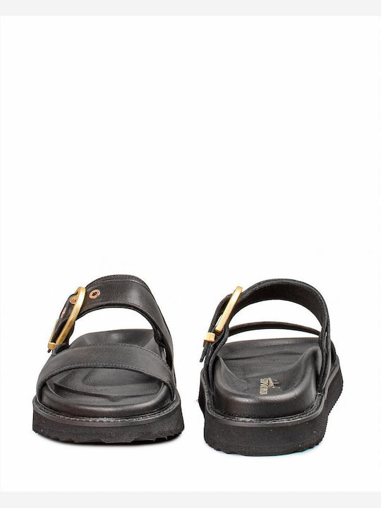 Komis & Komis Women's Flat Sandals Anatomic in Black Color