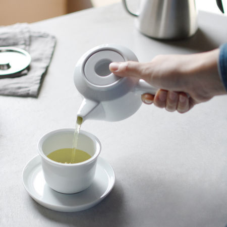 Kinto Teekanne mit Filter Porzellan Weiß 300ml