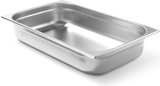 Hendi General Use Food Jar with Lid made of Stainless Steel Grey 32.5x10x53cm