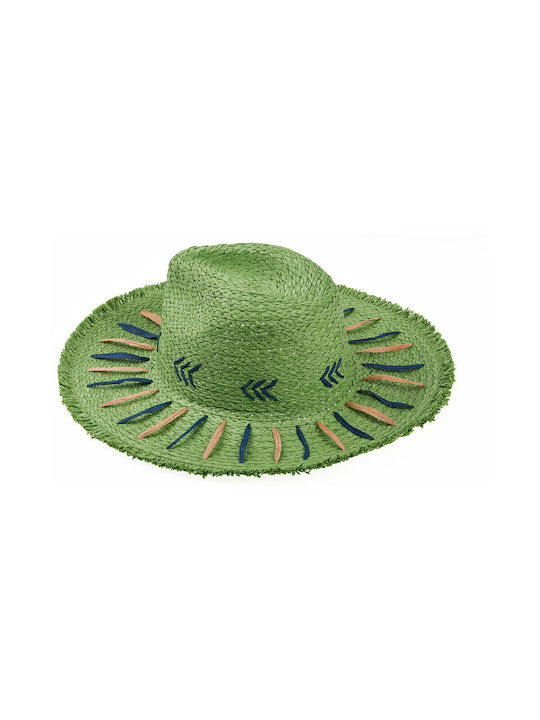 Verde Wicker Women's Hat Green