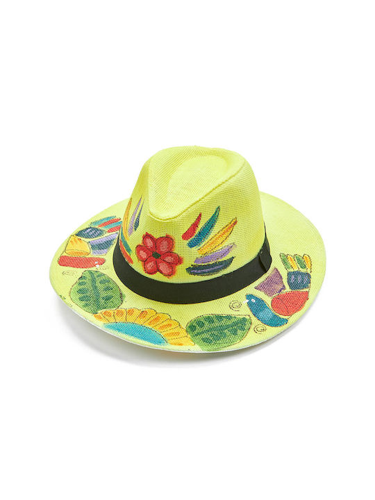 Verde Wicker Women's Hat Yellow