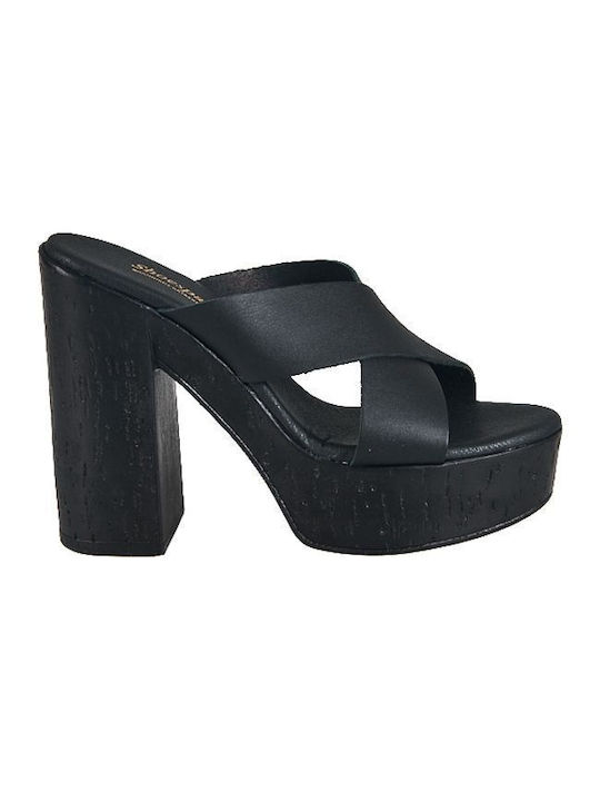 Elenross Women's Platform Shoes Black
