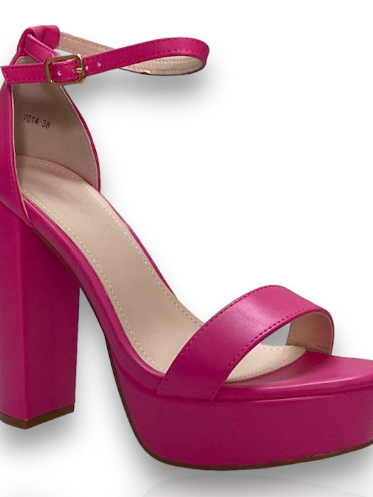 Famous Shoes Women's Platform Shoes Fuchsia