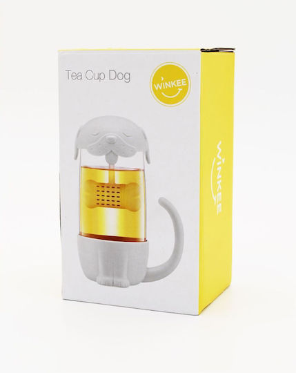 Winkee Cup Tea Glass White