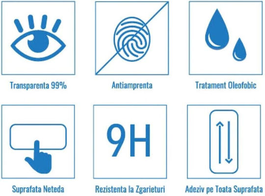 Glas Displayschutzfolie kompatibel mit Huawei Nova 5t 0,33 mm 9h Transparent Hüllenfreundlicher Film Deckt nicht den gesamten Bildschirm ab