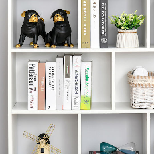 White Bookcase 97.5x30x100cm