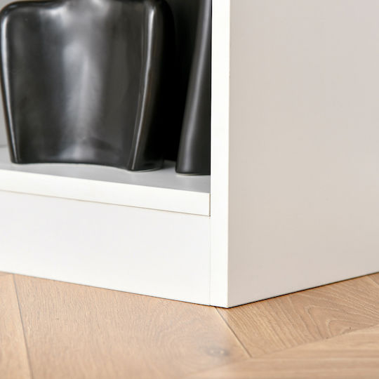 White Bookcase 97.5x30x100cm