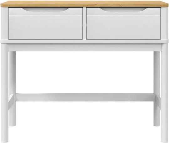 Конзолна маса Бял Д89.5xШ36.5xВ73cm