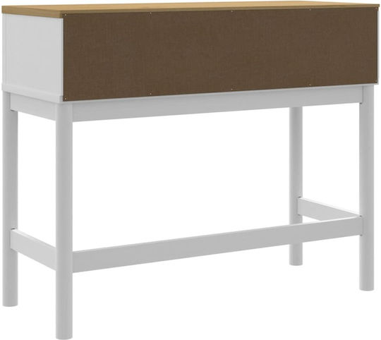 Конзолна маса Бял Д89.5xШ36.5xВ73cm