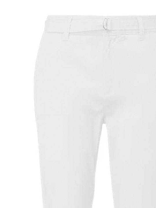 S.Oliver Damen Stoff Hose Weiß