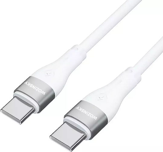 Wozinsky USB 2.0 Kabel USB-C männlich - USB-C 65W PD Weiß 2m WSTCC2