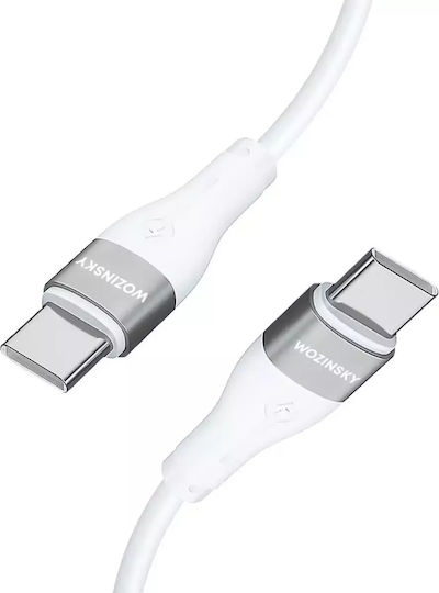 Wozinsky USB 2.0 Kabel USB-C männlich - USB-C 65W PD Weiß 2m WSTCC2