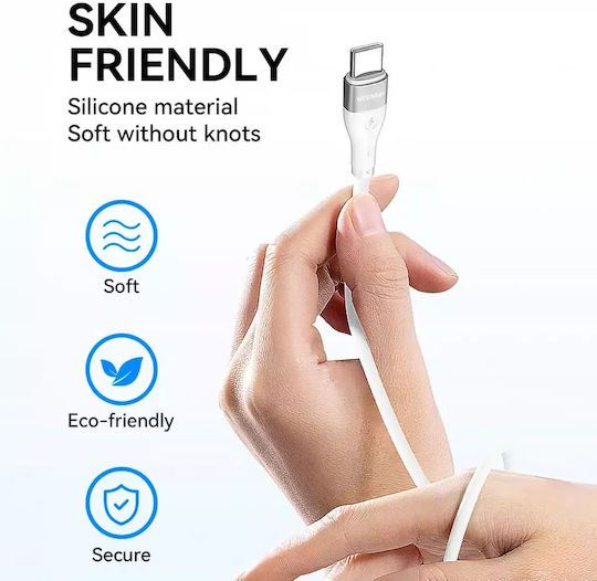Wozinsky USB 2.0 Kabel USB-C männlich - USB-C 65W PD Weiß 2m WSTCC2