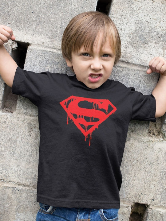 T-shirt Superman Μαύρο