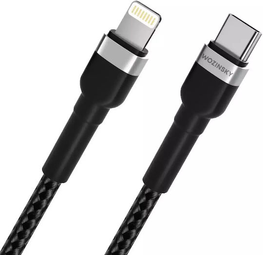 Wozinsky USB-C to Lightning Cable 30W Μαύρο 2m (WNBCL2)