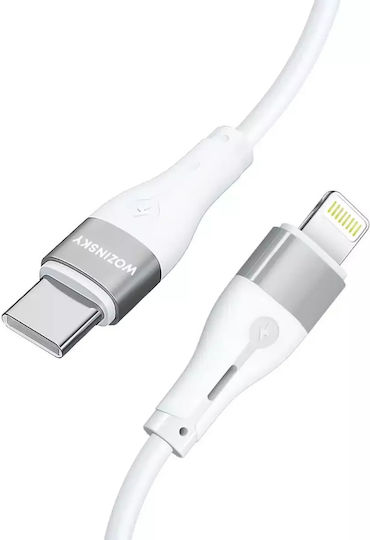 Wozinsky USB-C to Lightning Cable 27W Λευκό 1m (WSTCL1)