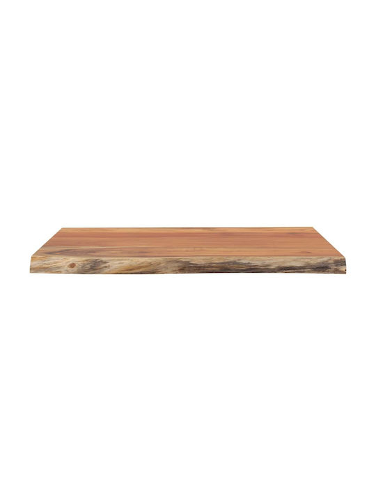 vidaXL Square Table Surface made of Solid Wood Brown 60x60x2.5cm 370618 1pcs