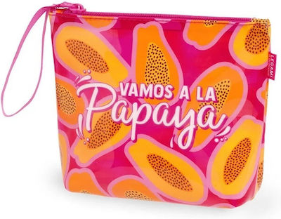 Legami Milano Fabric Pencil Case Papaya with 1 Compartment