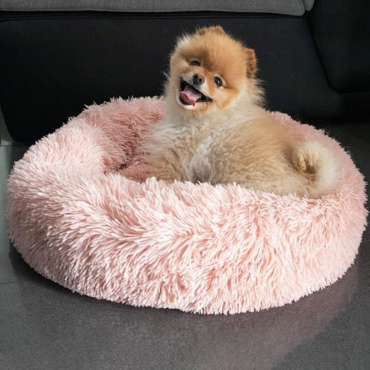 Soft Bed Dog Cat Dirty Pink 70 Cm