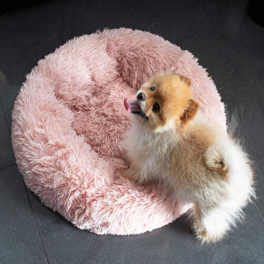 Soft Bed Dog Cat Dirty Pink 80 Cm