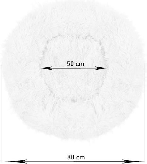 Soft Bed Dog Cat Dirty Pink 80 Cm