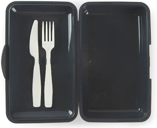 Excelsa Plastik Kinder Lebensmittelbehälter 0.5Es Schwarz 22 x 13cm