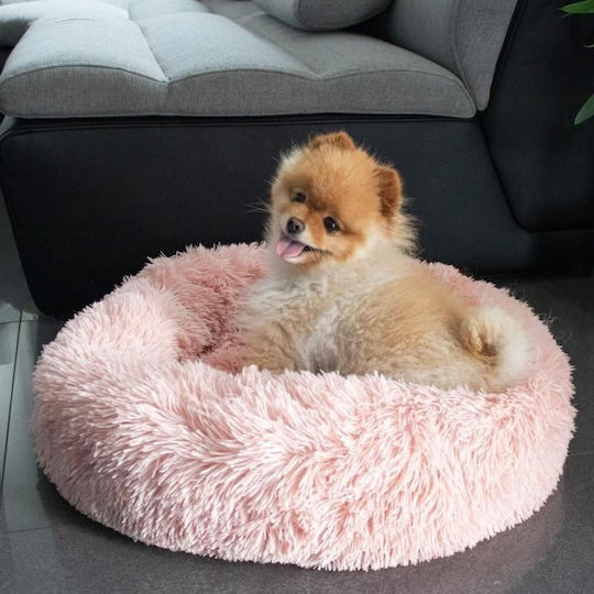Soft Bed Dog Cat Dirty Pink 70 Cm