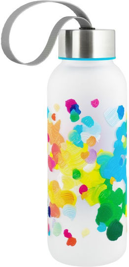 Pylones Kinder Trinkflasche Einhorn Kunststoff mit Schraubverschluss Auslaufsicher 420ml