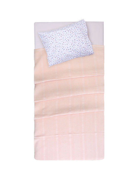 Viopros Baby Blanket Nursery Swaddling Blanket Waffle Gray Gray 80x110cm