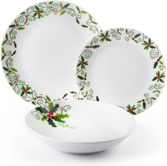 Excelsa Dinnerware with Flowers & Branches 18 Pieces