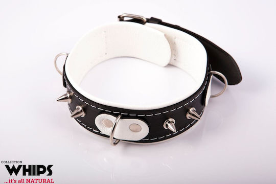 Whips Collections Slave Halsband in Weiß Farbe