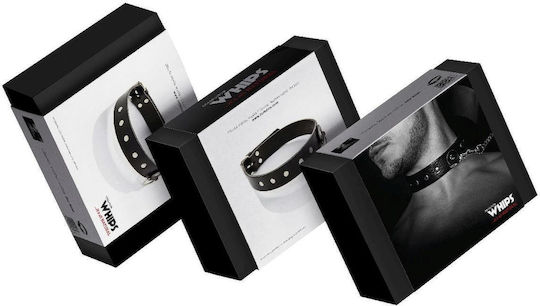 Herren enger Halsband mit Fesseln und Peitschen