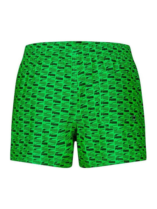 Men's Swimwear Shorts Green with Patterns