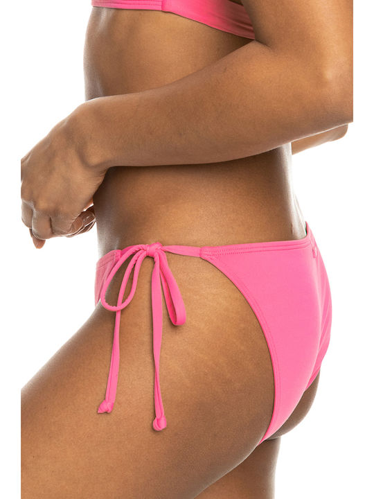 Beach Classics Tieside Bikini Slip με Κορδονάκια Shocking Pink