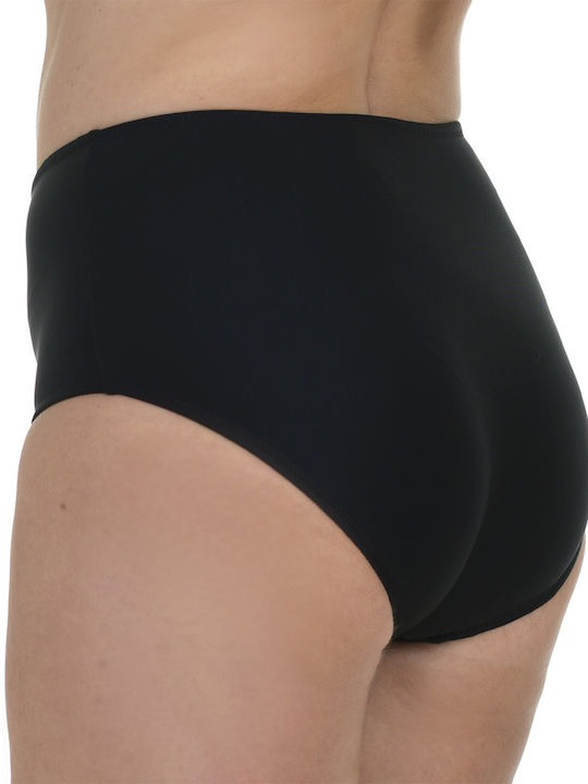 Bikini Slip Ψηλόμεσο Μαύρο