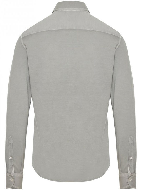 Sonrisa Men's Shirt Long Sleeve Cotton Gray