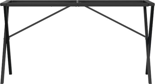 vidaXL Stand de masă din Fontă Negru 120x60x73cm