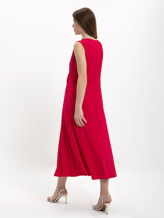 Elena Miro Midi Kleid Fuchsia