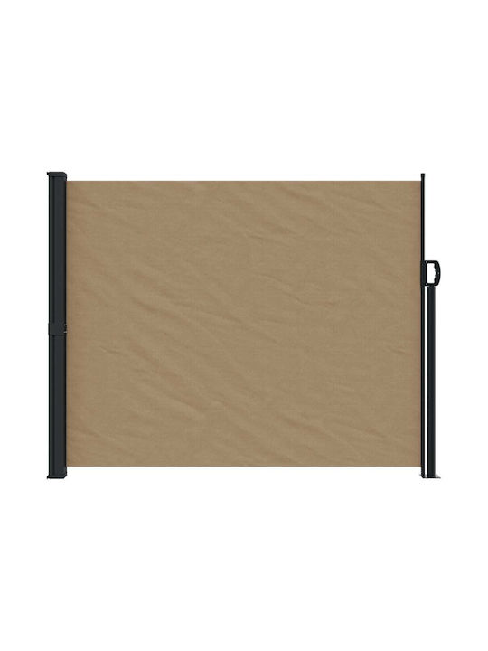 vidaXL Terrace Sideway Sunshade Roller Brown 1.7x3cm