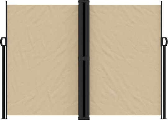 Side Sliding Beige Sunshade 180 X 1000 cm