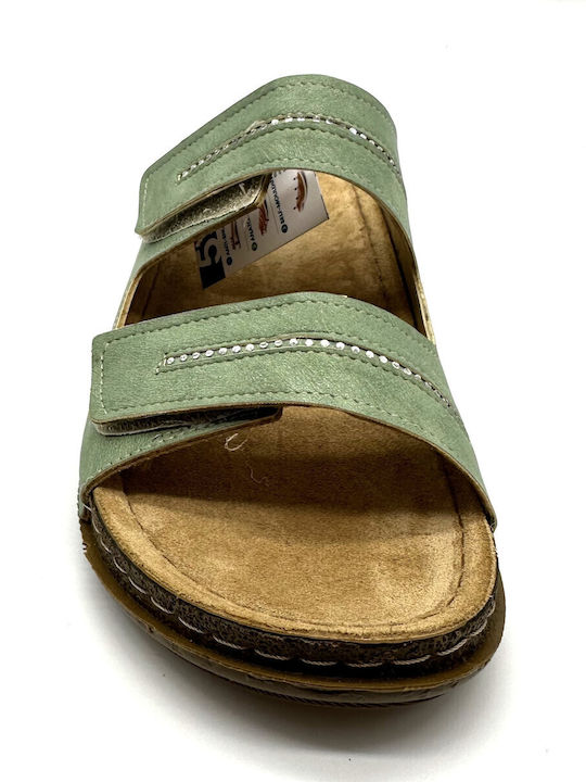 Level Anatomic Women's Flat Sandals Anatomic in Green Color