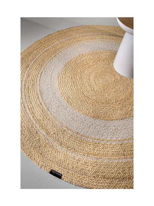 Guy Laroche Majestic Rug Round from Jute White