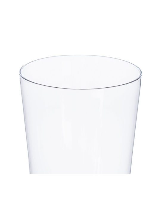 BigBuy Decorative Vase Transparent 12.5x8x25cm