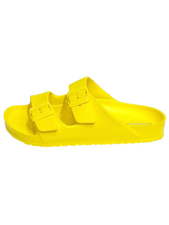 Mitsuko Women's Flip Flops Yellow