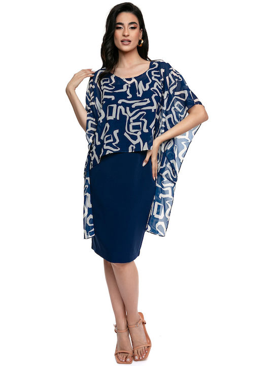 RichgirlBoudoir Rochii de vară pentru femei Midi Rochie Navy Blue