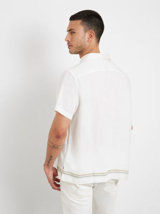 Guess Linen Shirt White