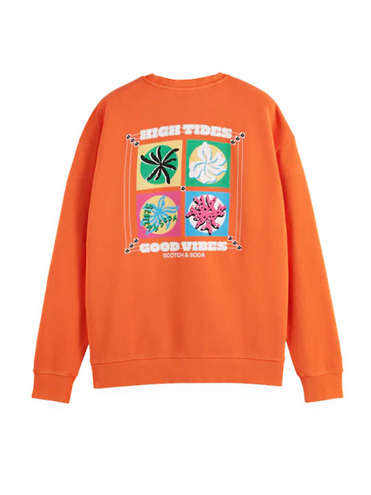 Scotch & Soda Men's Sweatshirt ORANGE 175671-6940